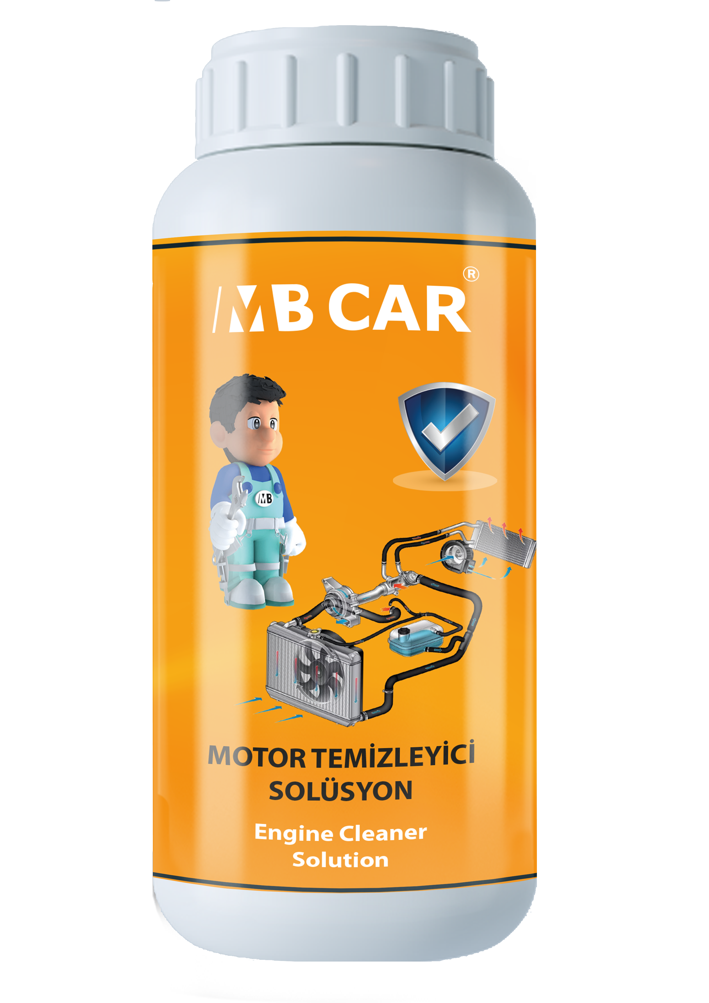 MB CAR Motor Temizleyici Solüsyon (Radyatör içi yağ temizleyici) 500 ml