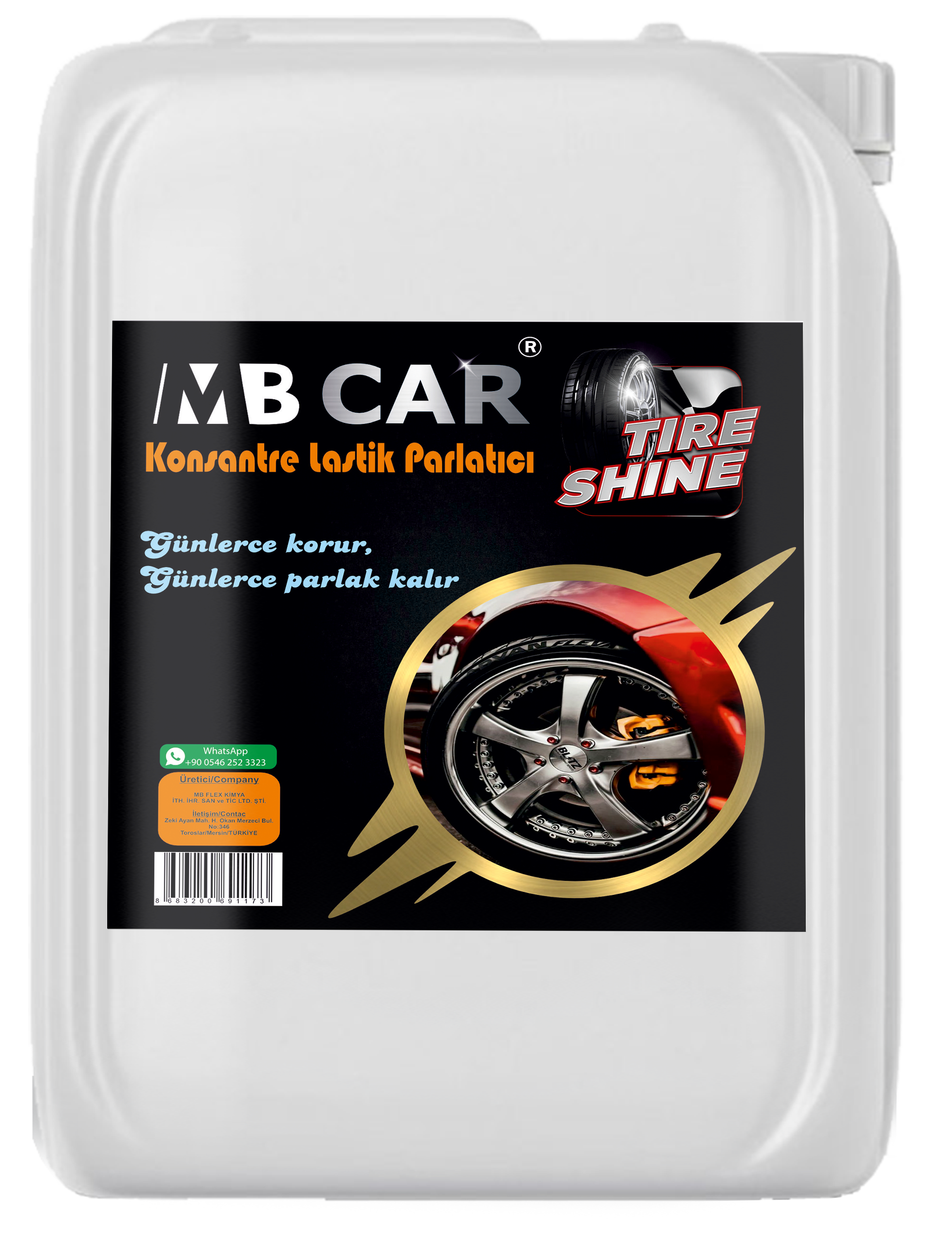 MB CAR Lastik Parlatıcı Solüsyon 20 KG