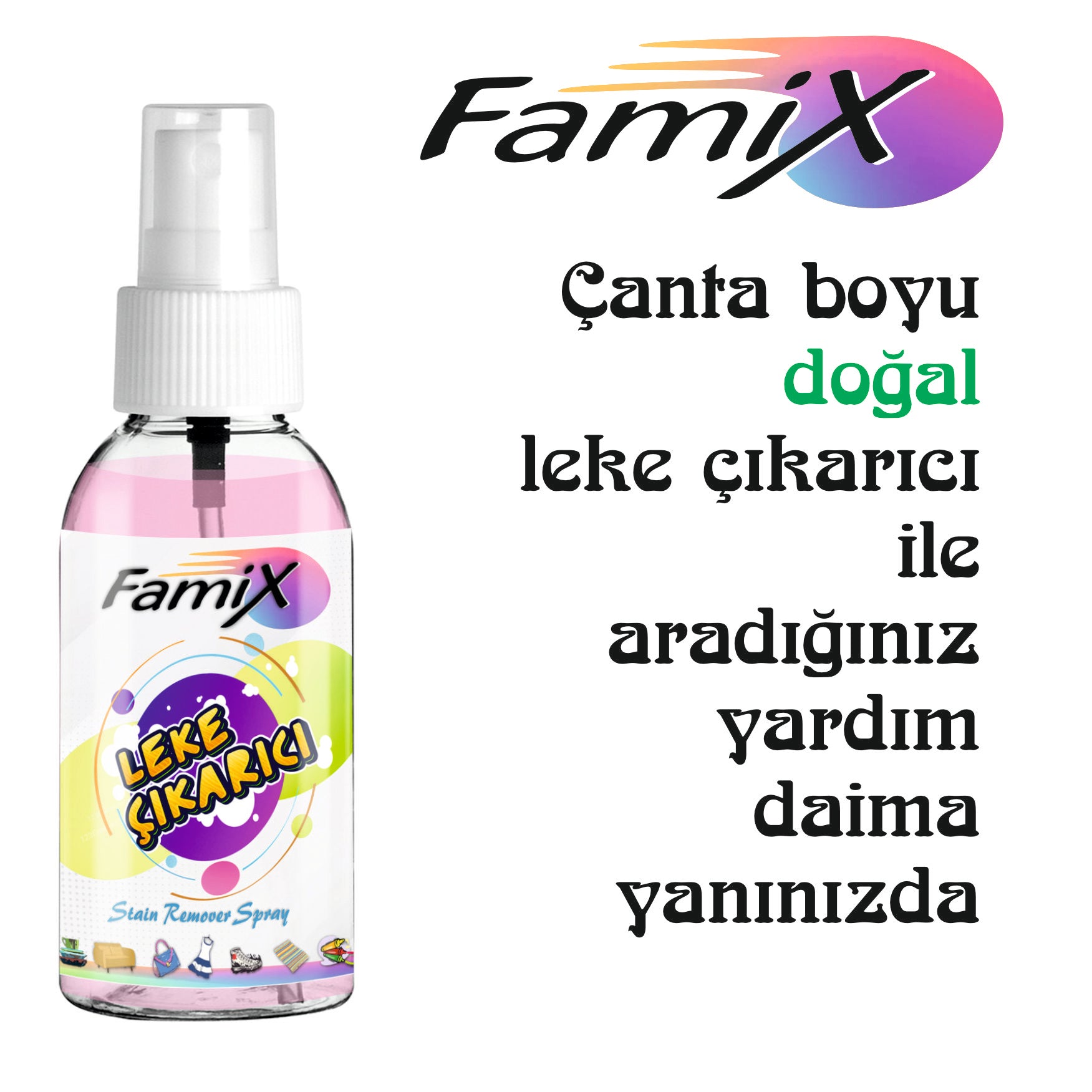 Famix Hassas Yüzeyler İçin Leke Çıkarıcı Sprey 750 ml