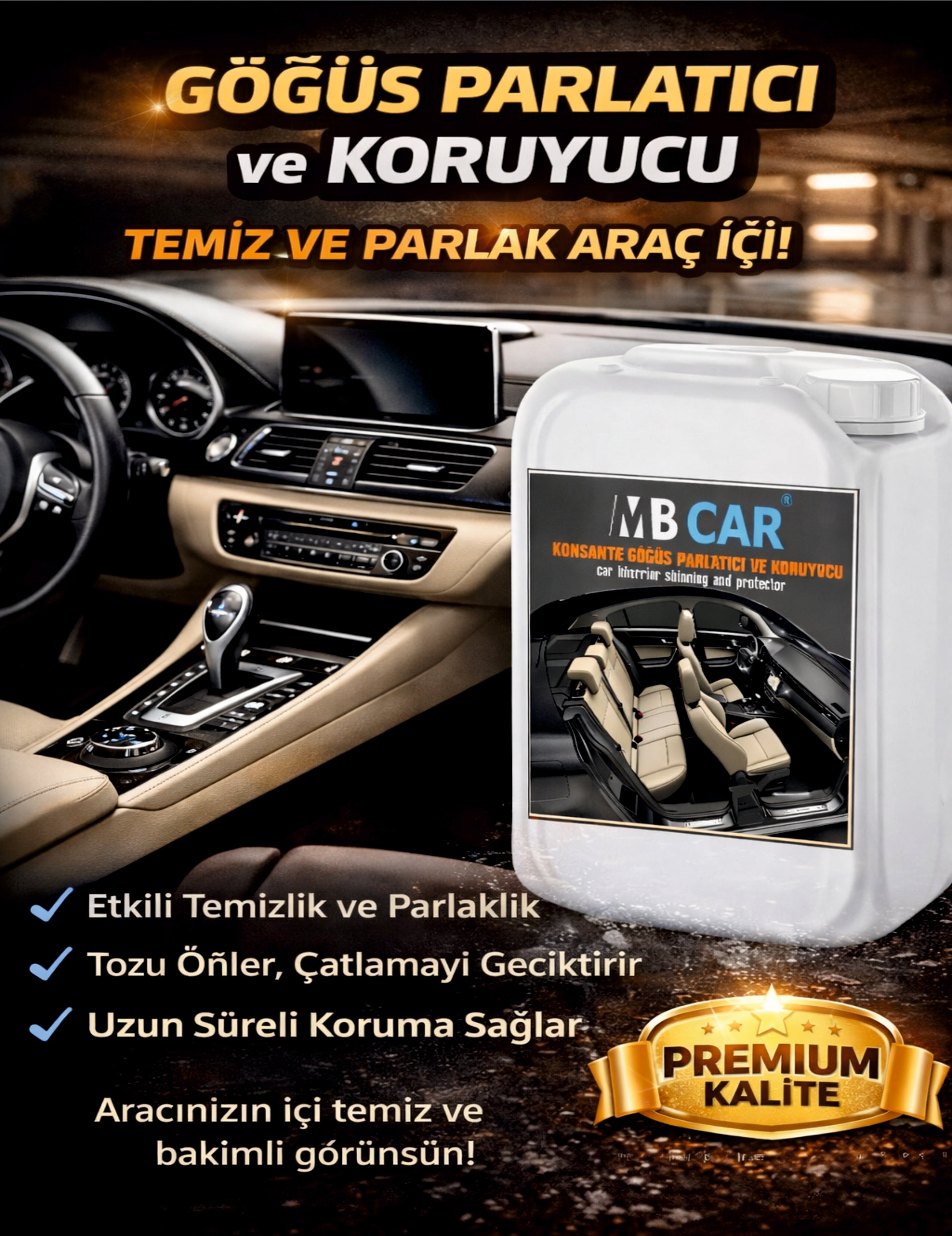 MB CAR Profesyonel Oto Yıkama Seti (3'lü Set)