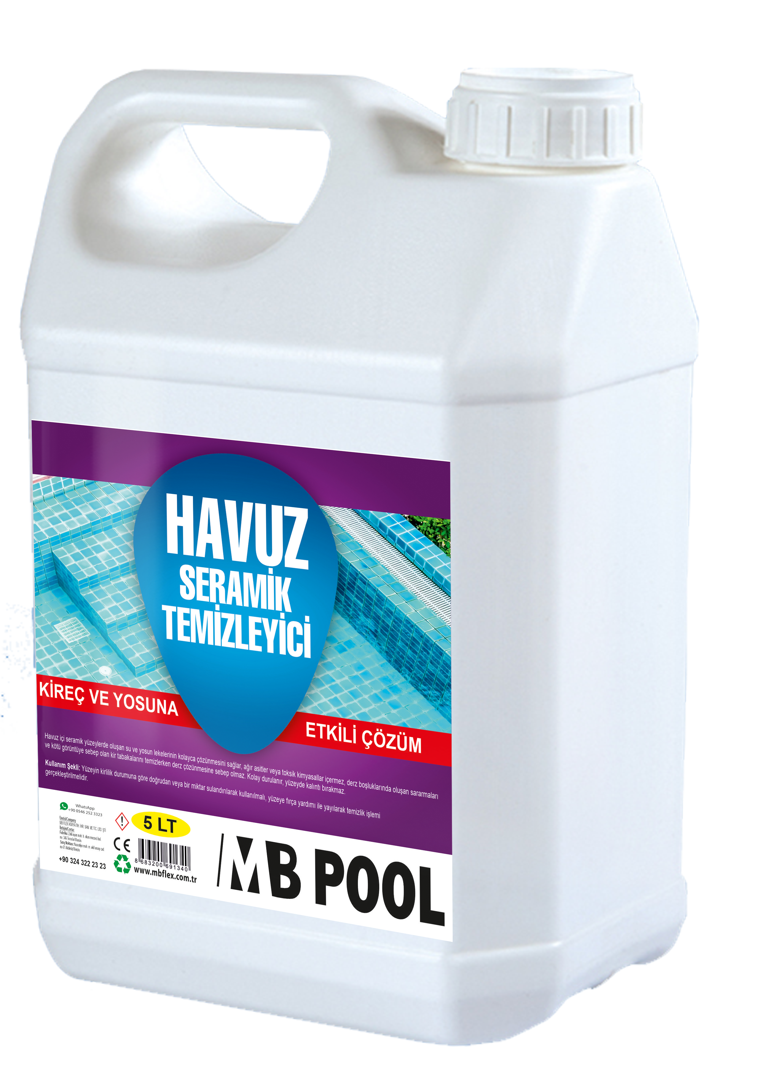 MB Pool Havuz Seramik Temizleyici 5 KG