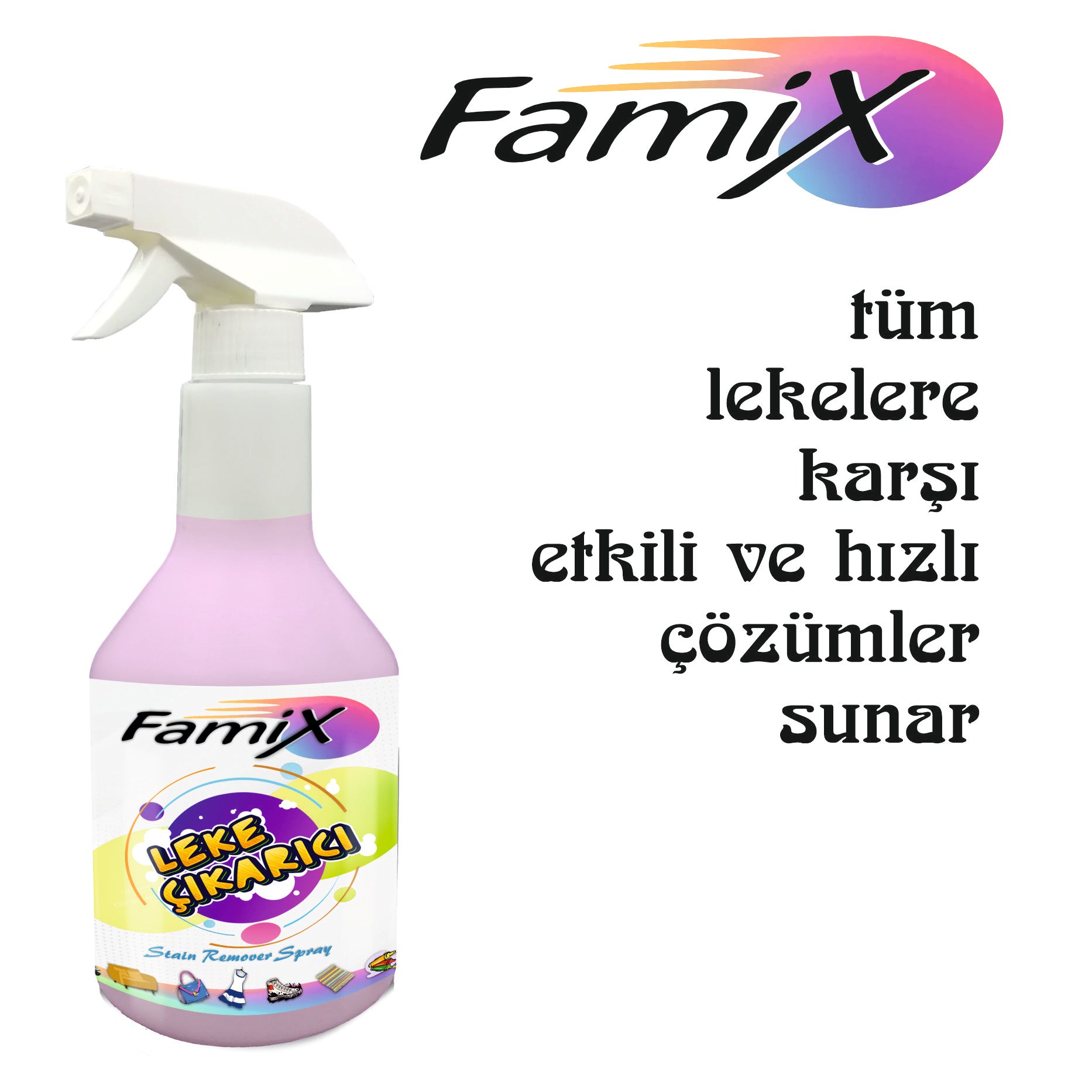 Famix Hassas Yüzeyler İçin Leke Çıkarıcı Sprey 750 ml