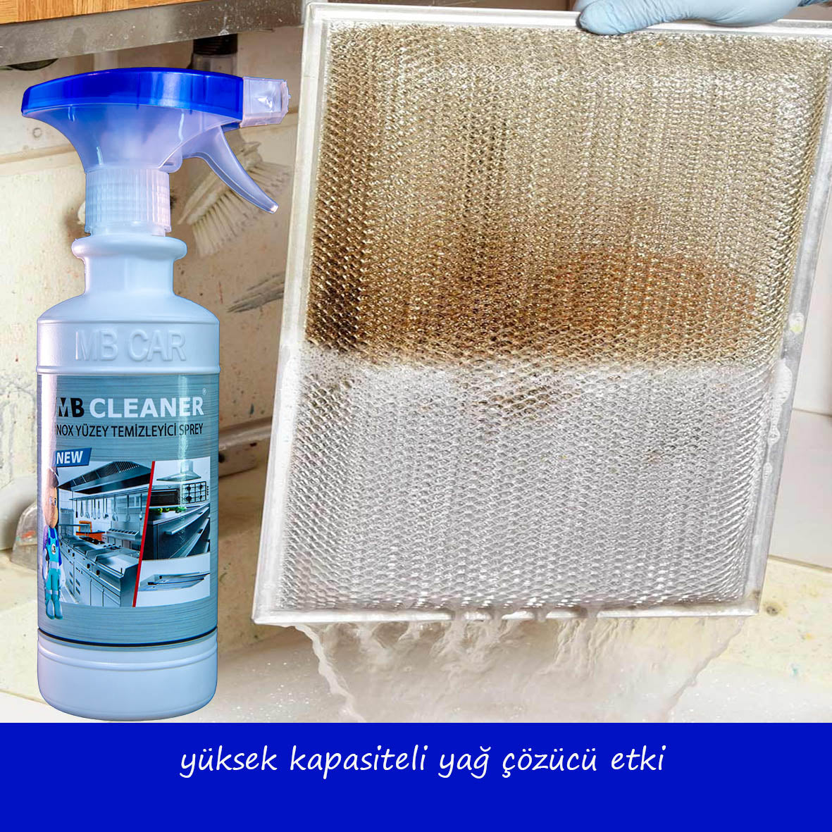 İnox Yüzey Temizleyici Sprey 500 ml