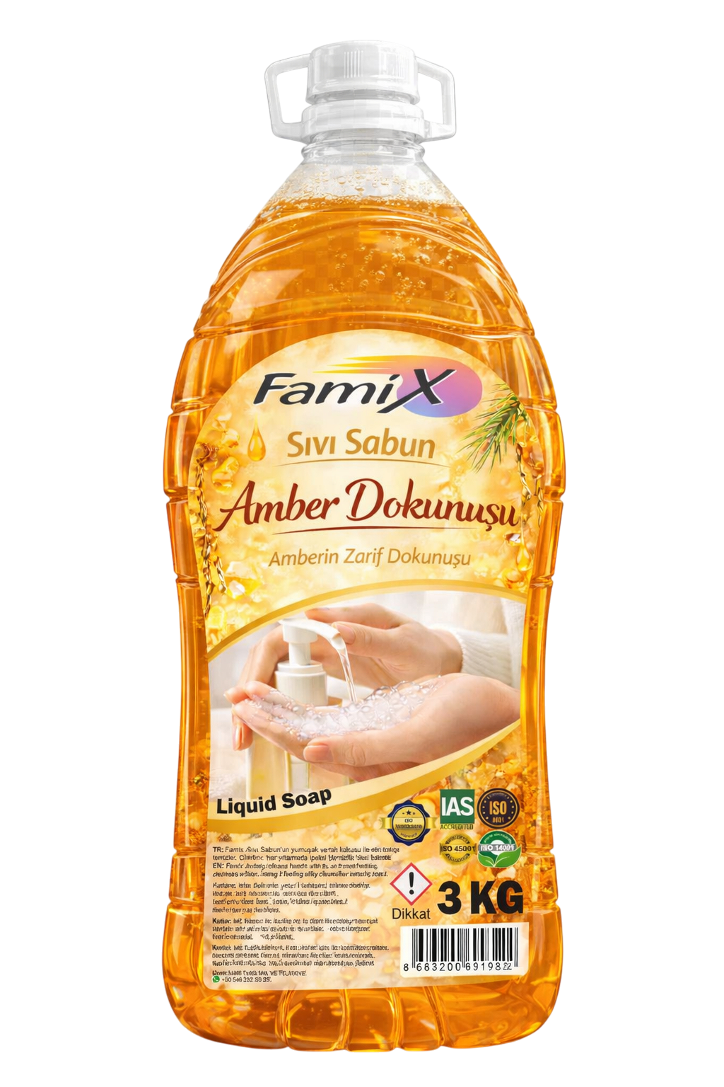 Famix Sıvı Sabun Amber Dokunuşu 3 kg
