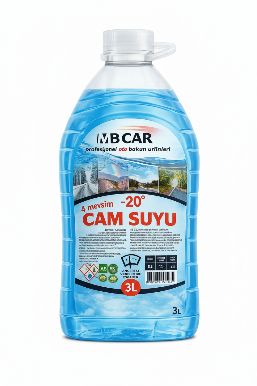 MB Car 4 mevsim Antifirizli Cam Suyu 3 Lt
