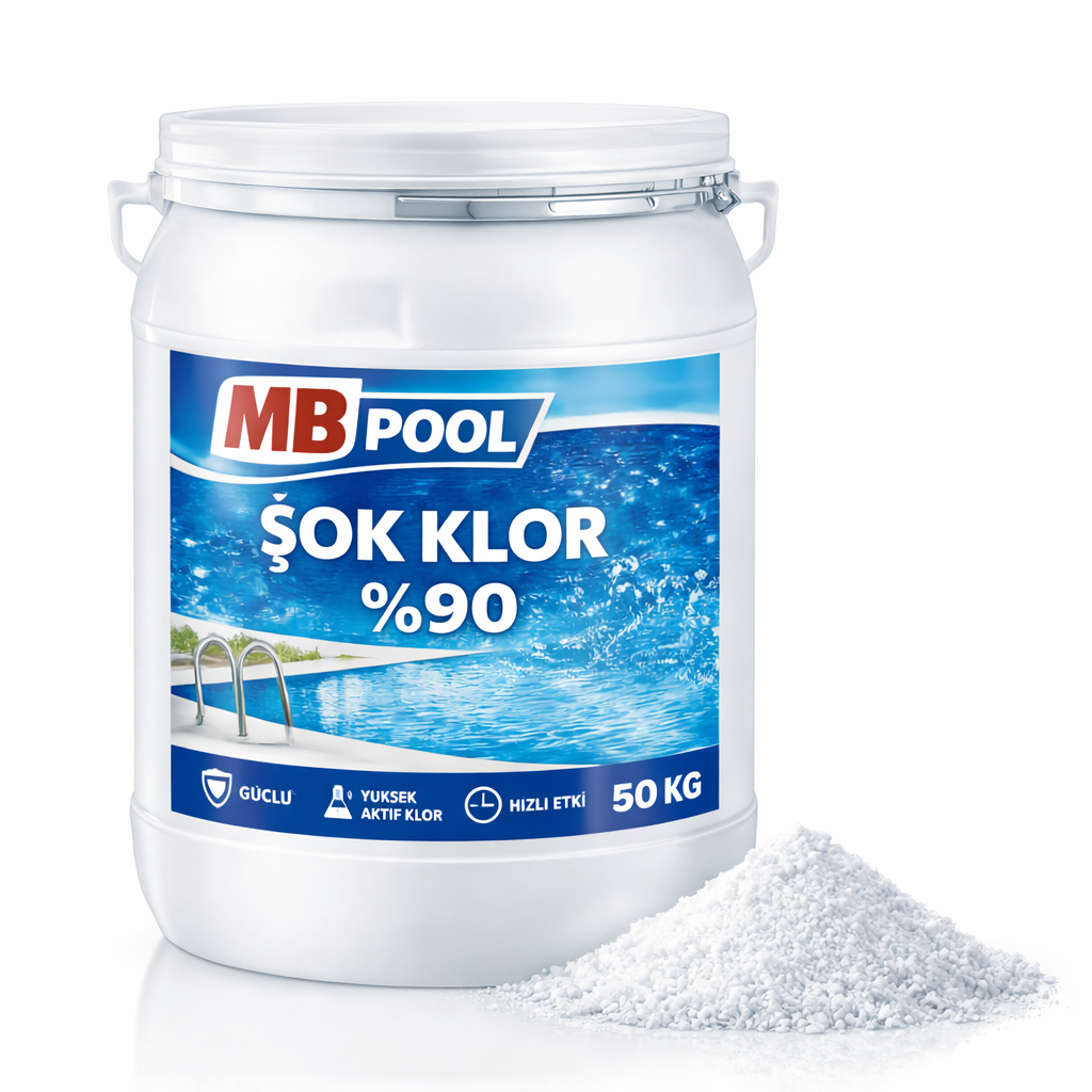 MB Pool %90 Şok Klor Granül 50 KG – Güçlü Havuz Dezenfektanı
