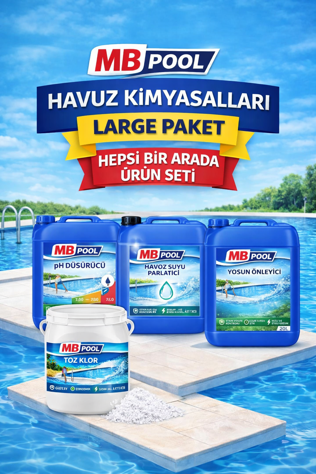 Mb Pool Havuz Kimyasalları Large Paket