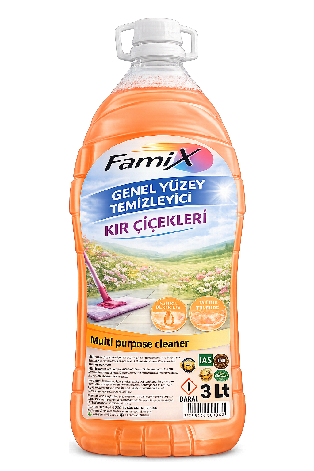 Famix Genel Yüzey Temizleyici Kır Çiçekleri 3 Lt