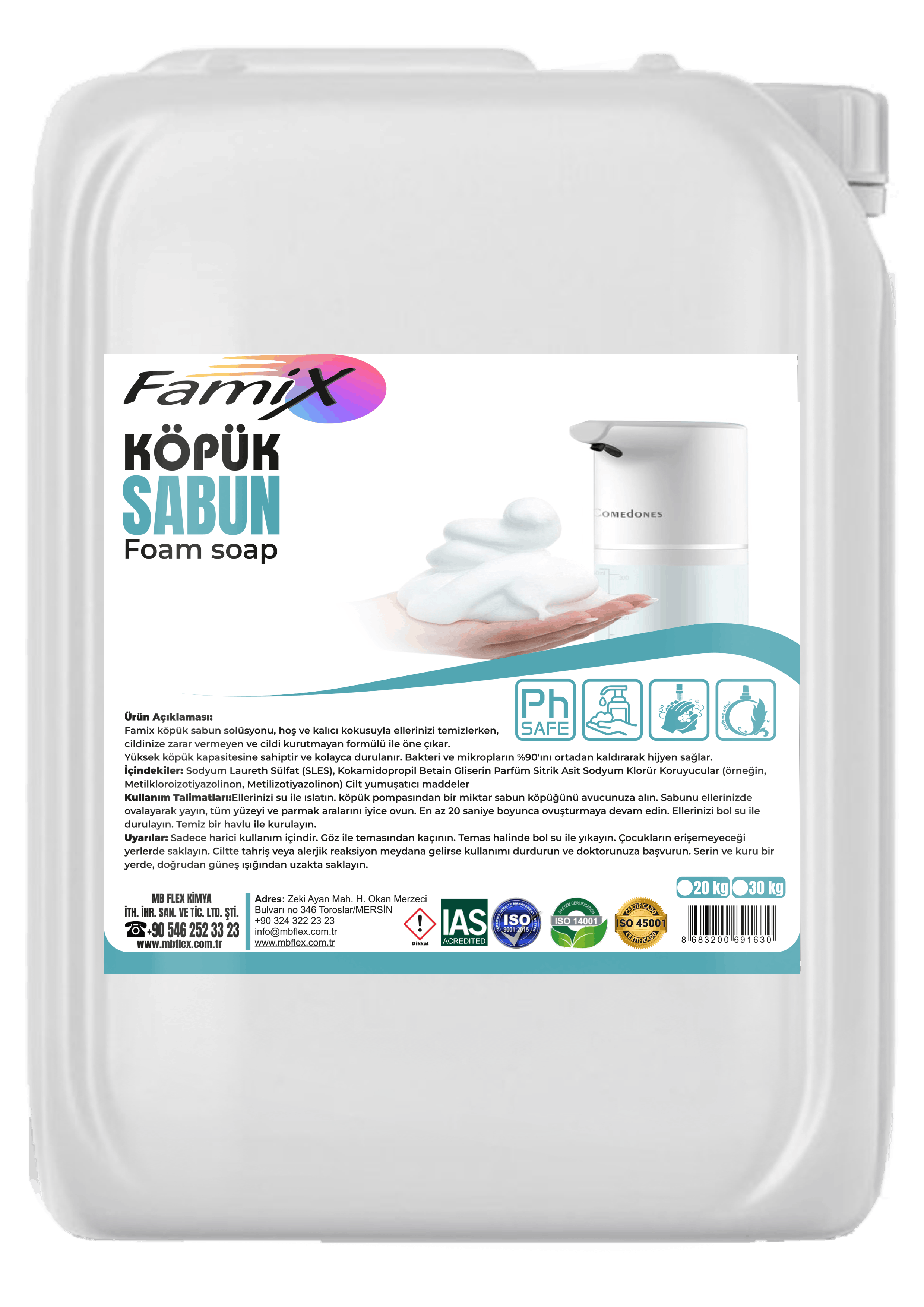 Famix Köpük Sabun Solüsyonu 20 KG