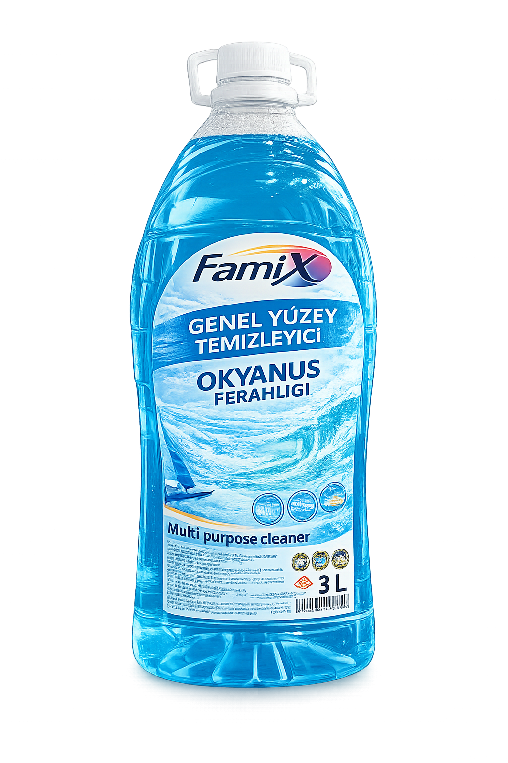 Famix Genel Yüzey Temizleyici Okyanus Ferahlığı 3 Lt