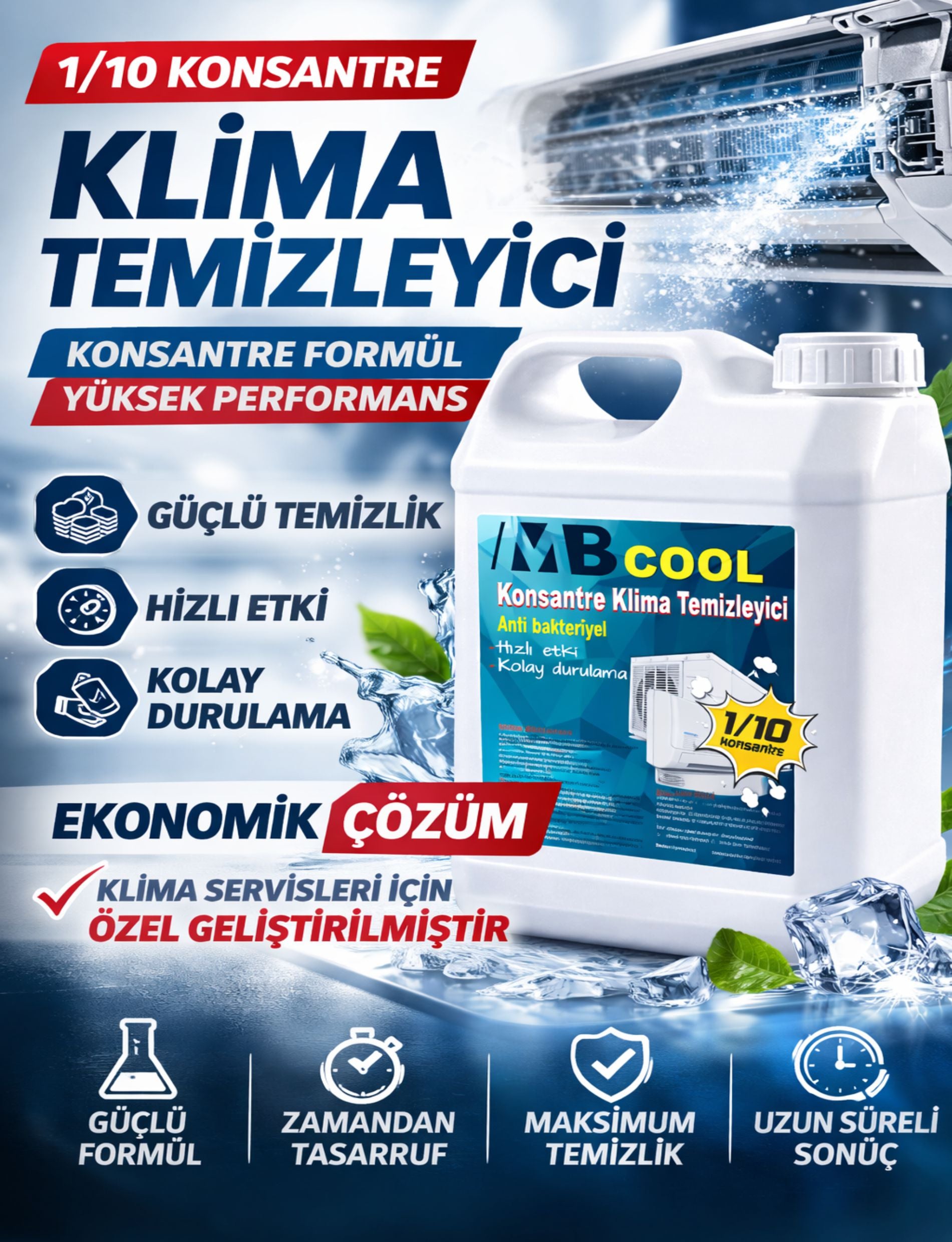 Profesyonel Klima Temizlik ve Bakım Seti