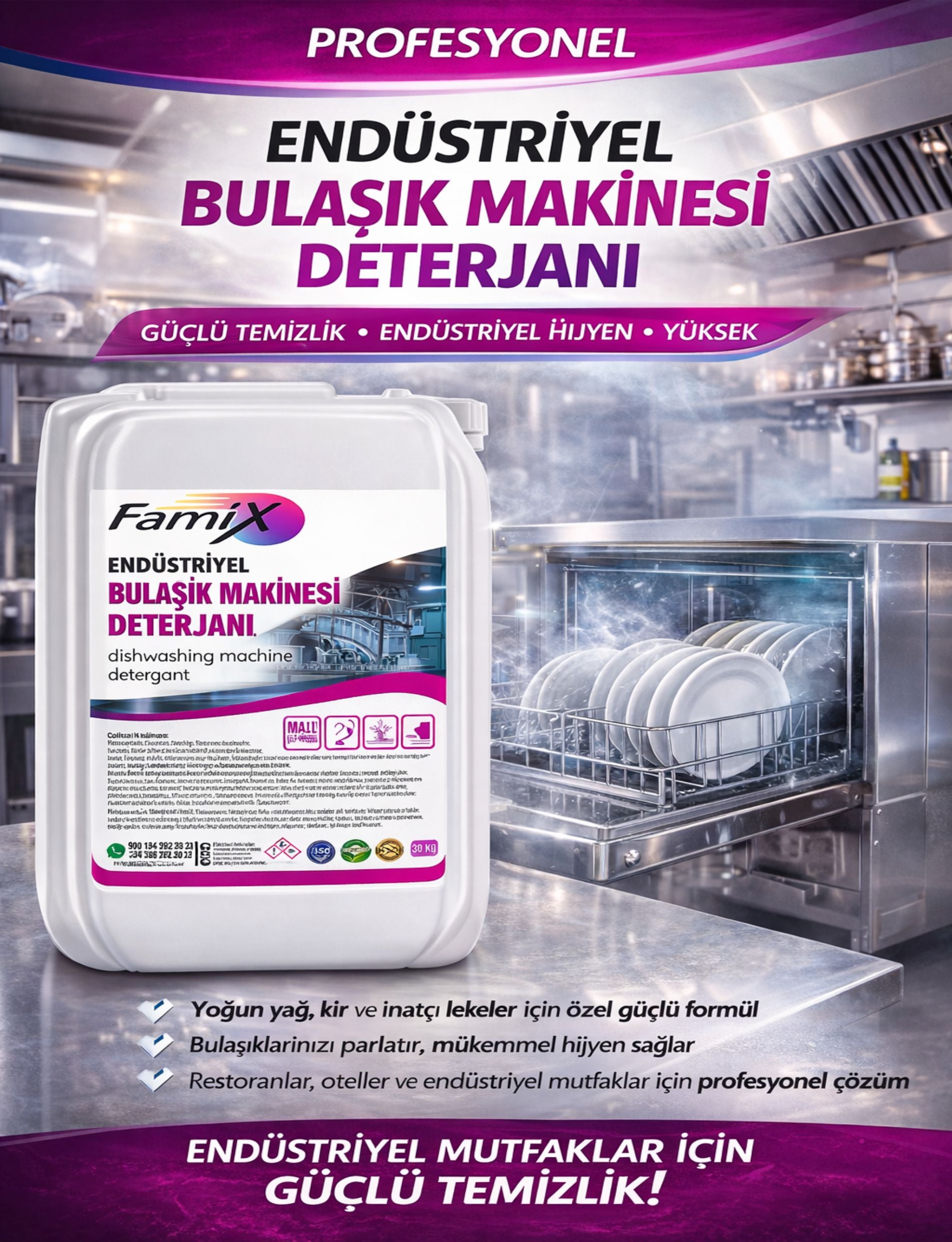 Endüstriyel Mutfaklar İçin Temizlik Seti