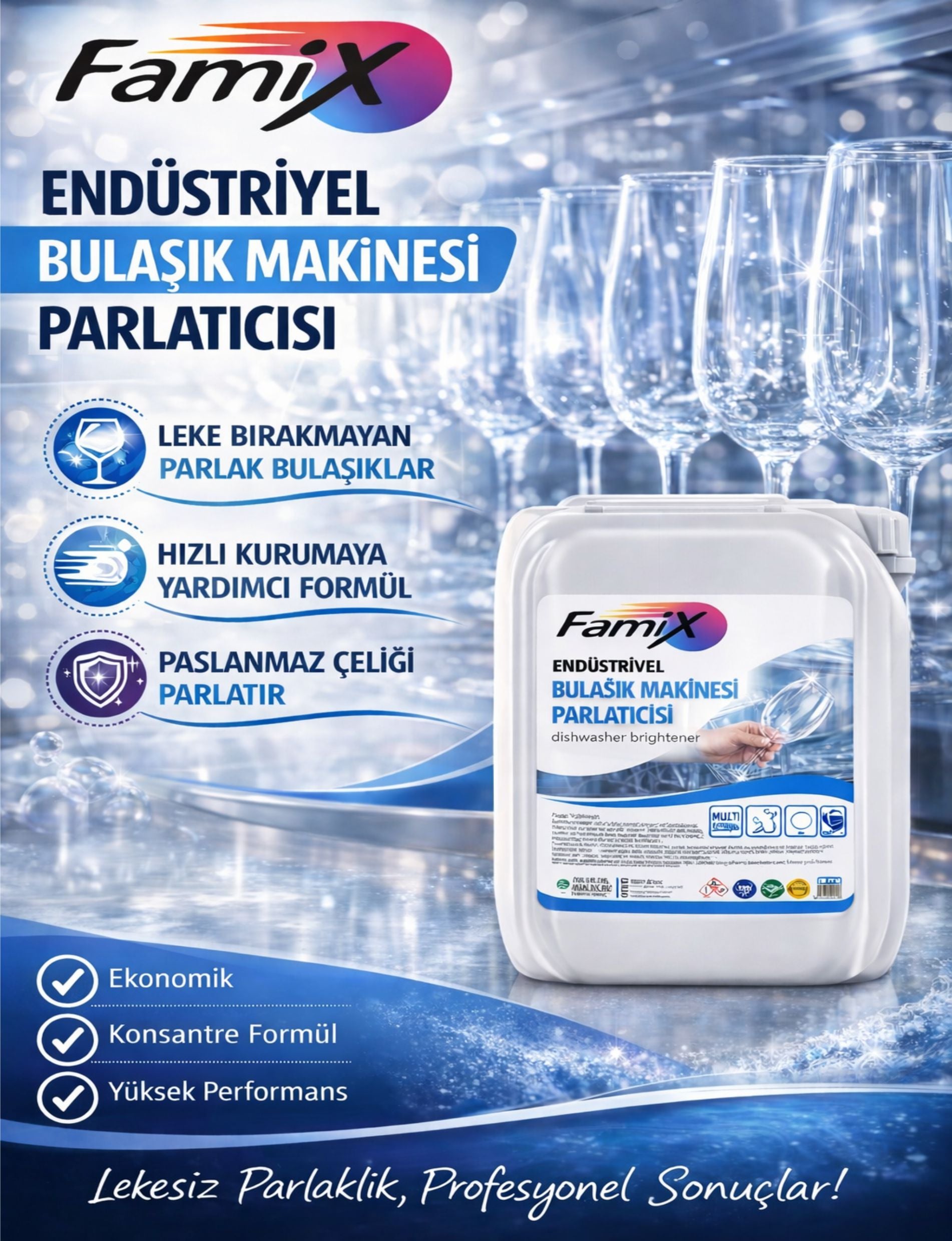 Endüstriyel Mutfaklar İçin 4 lü Temizlik Seti