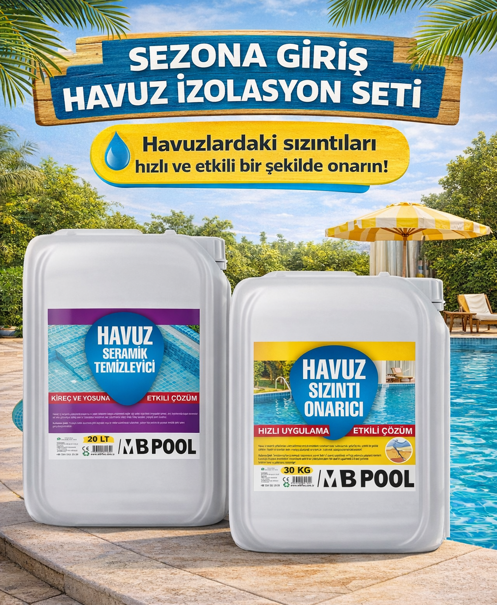 MB Pool Sezona Giriş Havuz Bakım Seti