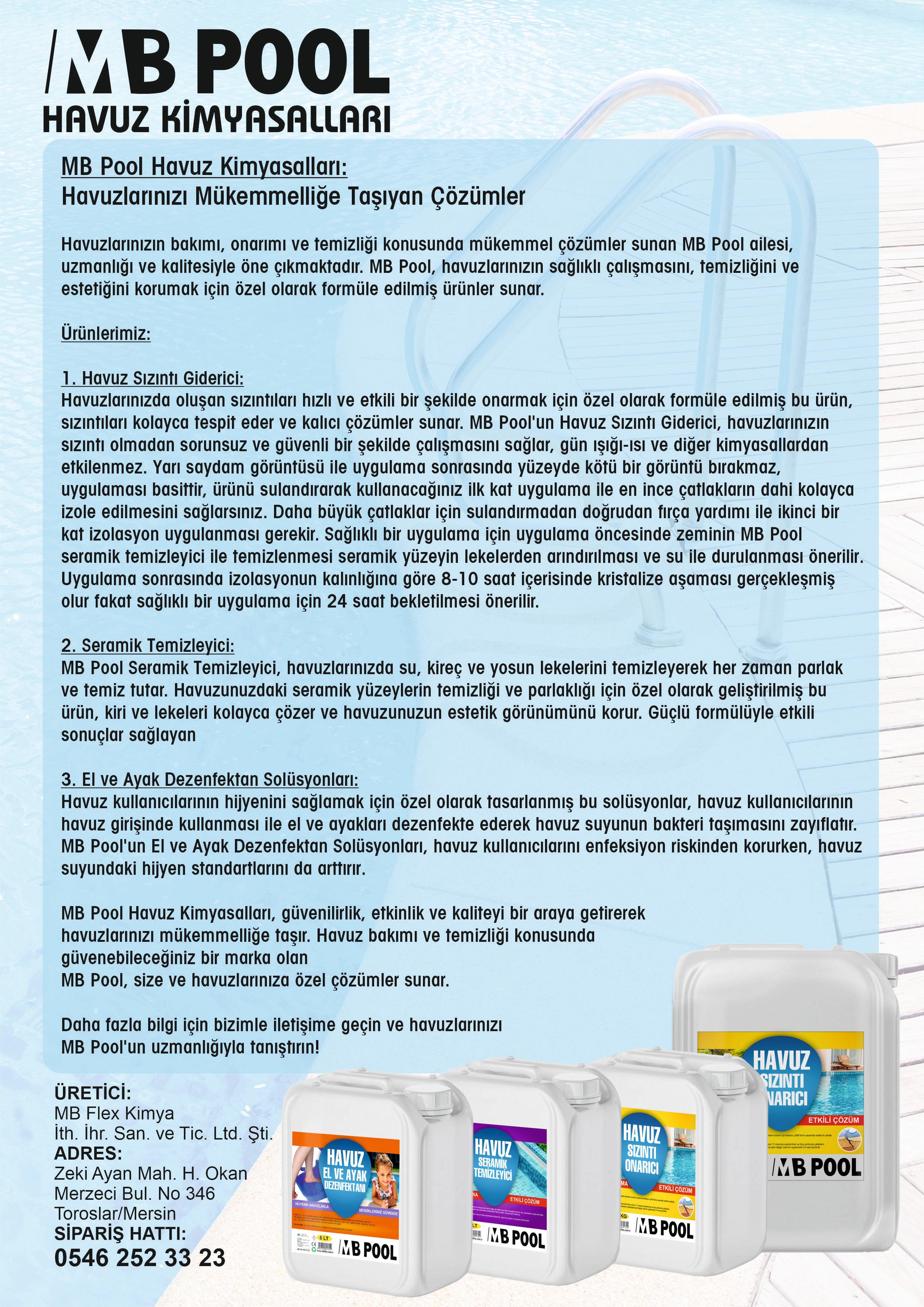 MB Pool Havuz Seramik Temizleyici 5 KG