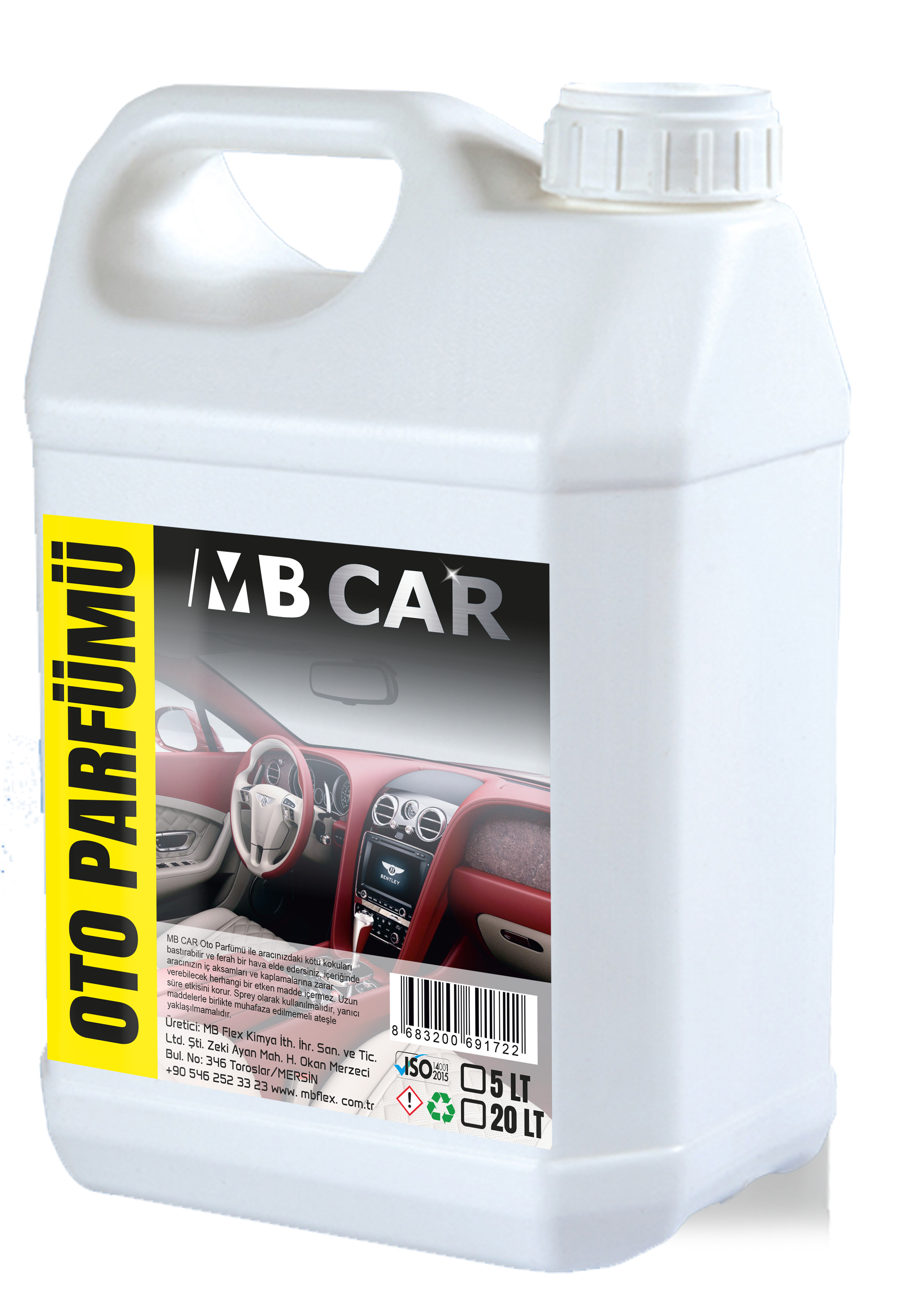 MB Car Oto Parfümü  Amor 5 Lt