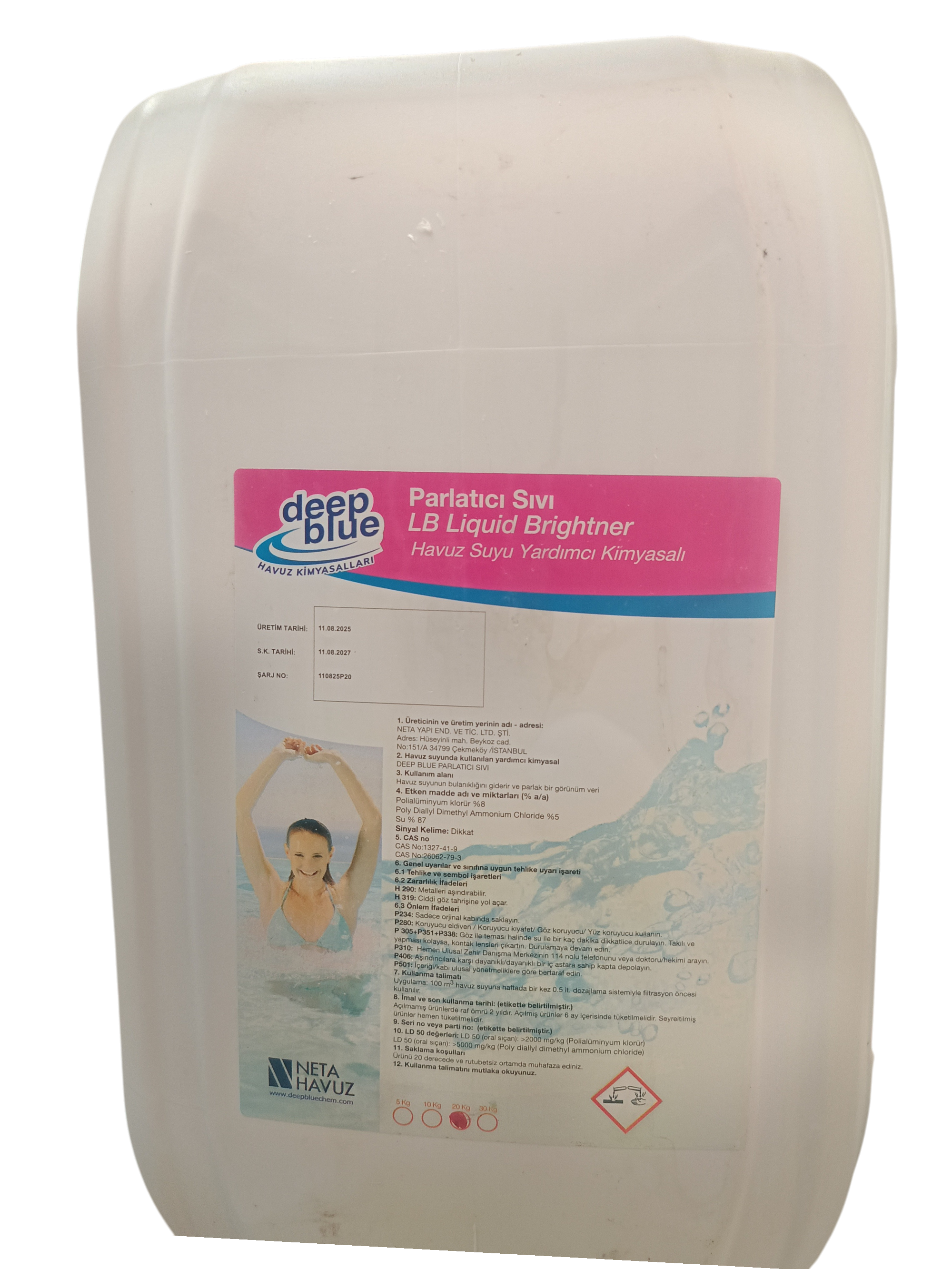 MB Pool Havuz Suyu Parlatıcı 20 Kg