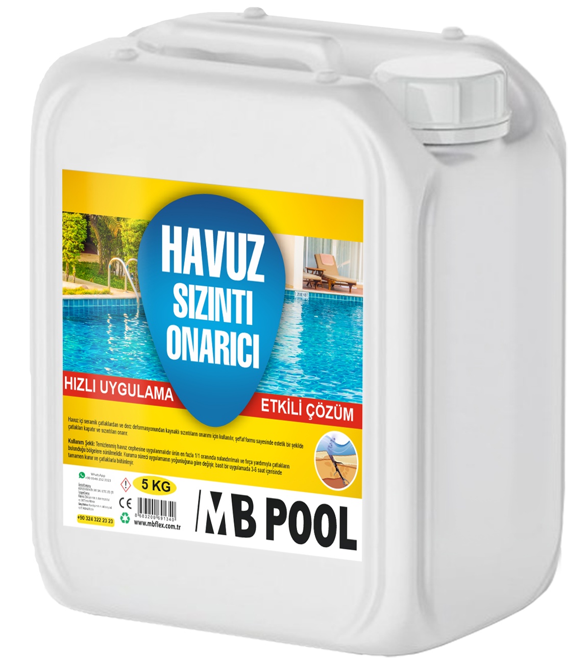 MB Pool Havuz Sızıntı Onarıcı-Çatlak Onarıcı 5 KG