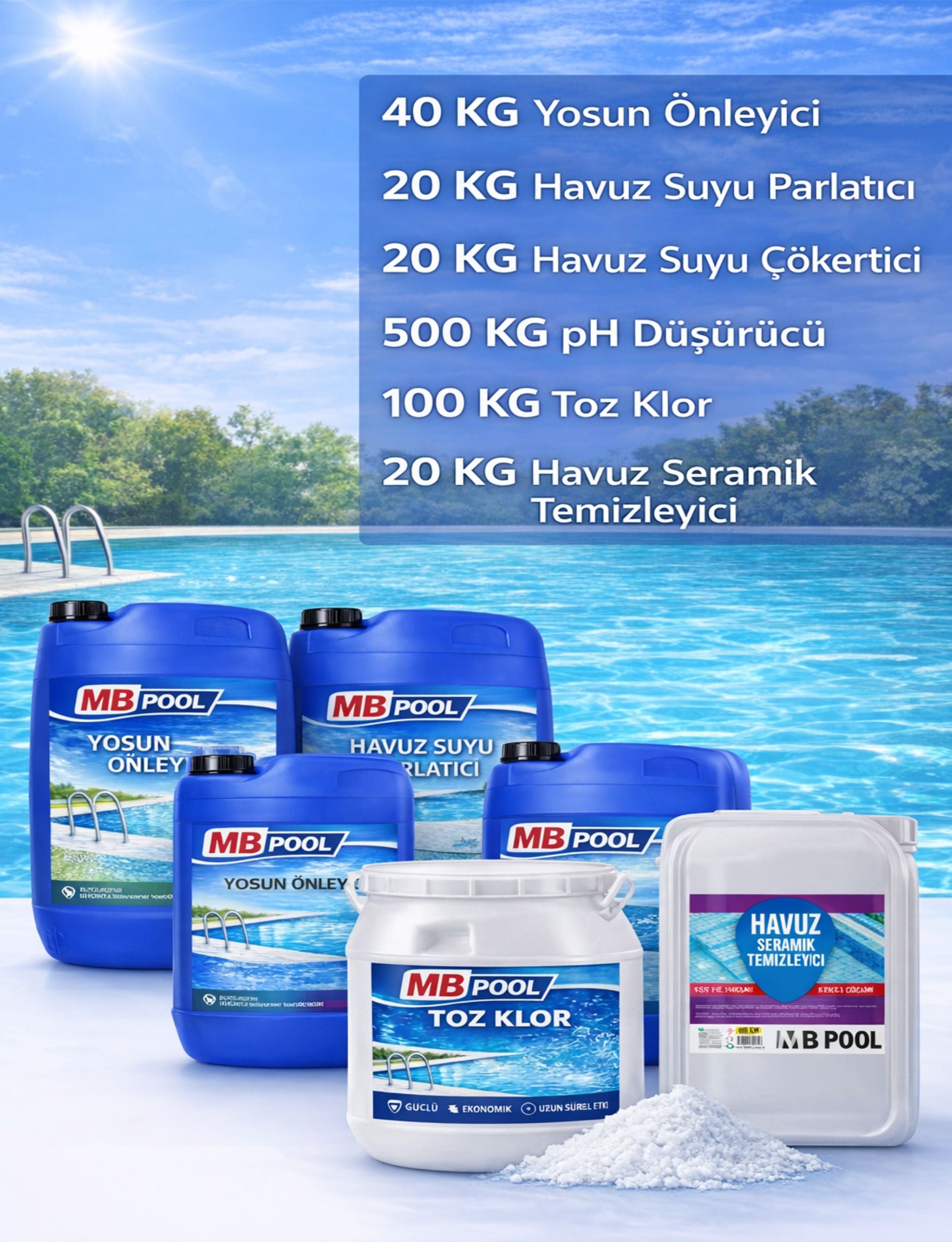 MB Pool Havuz Sezon Paketi
