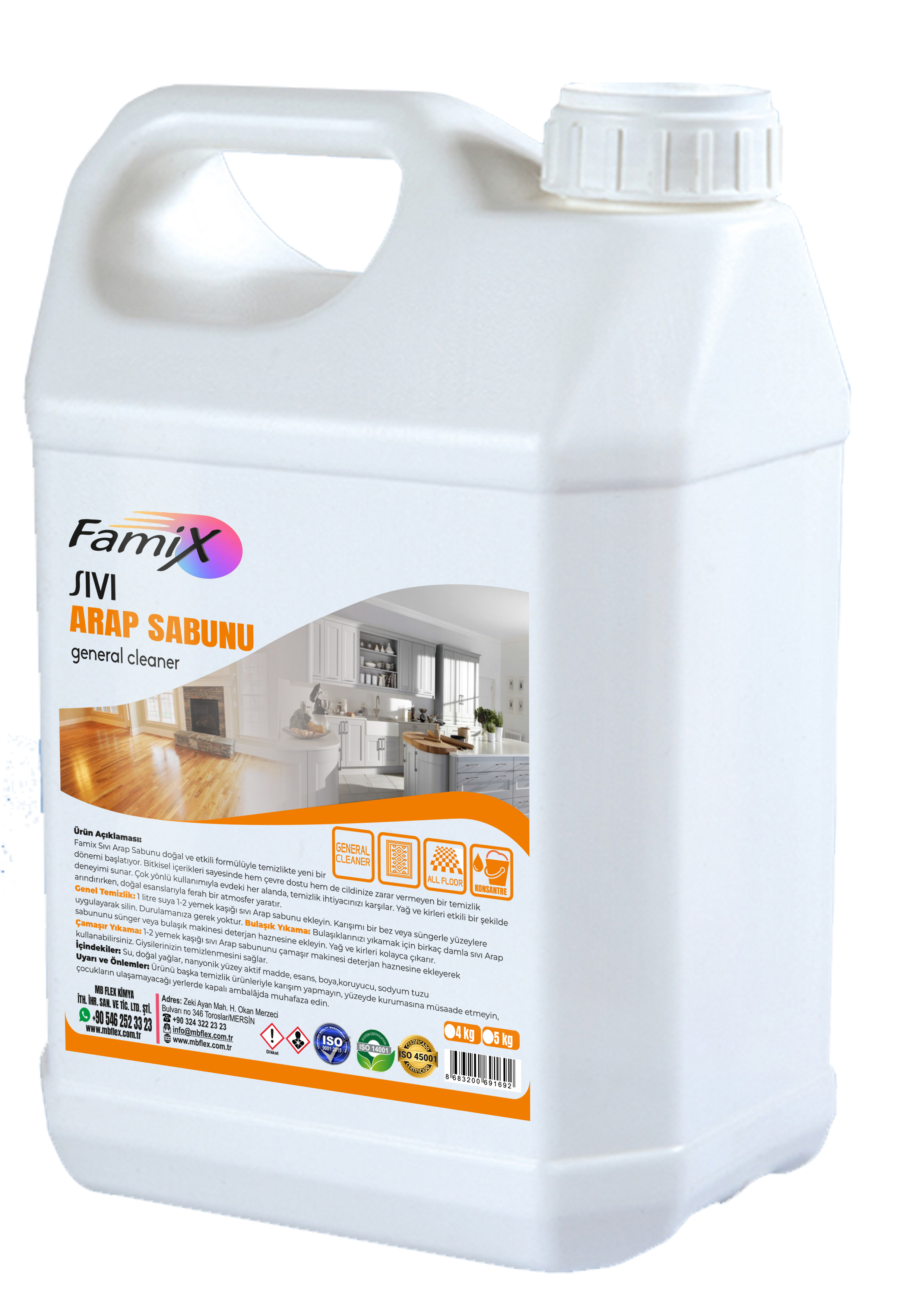 Famix Sıvı Arap Sabunu 5 KG