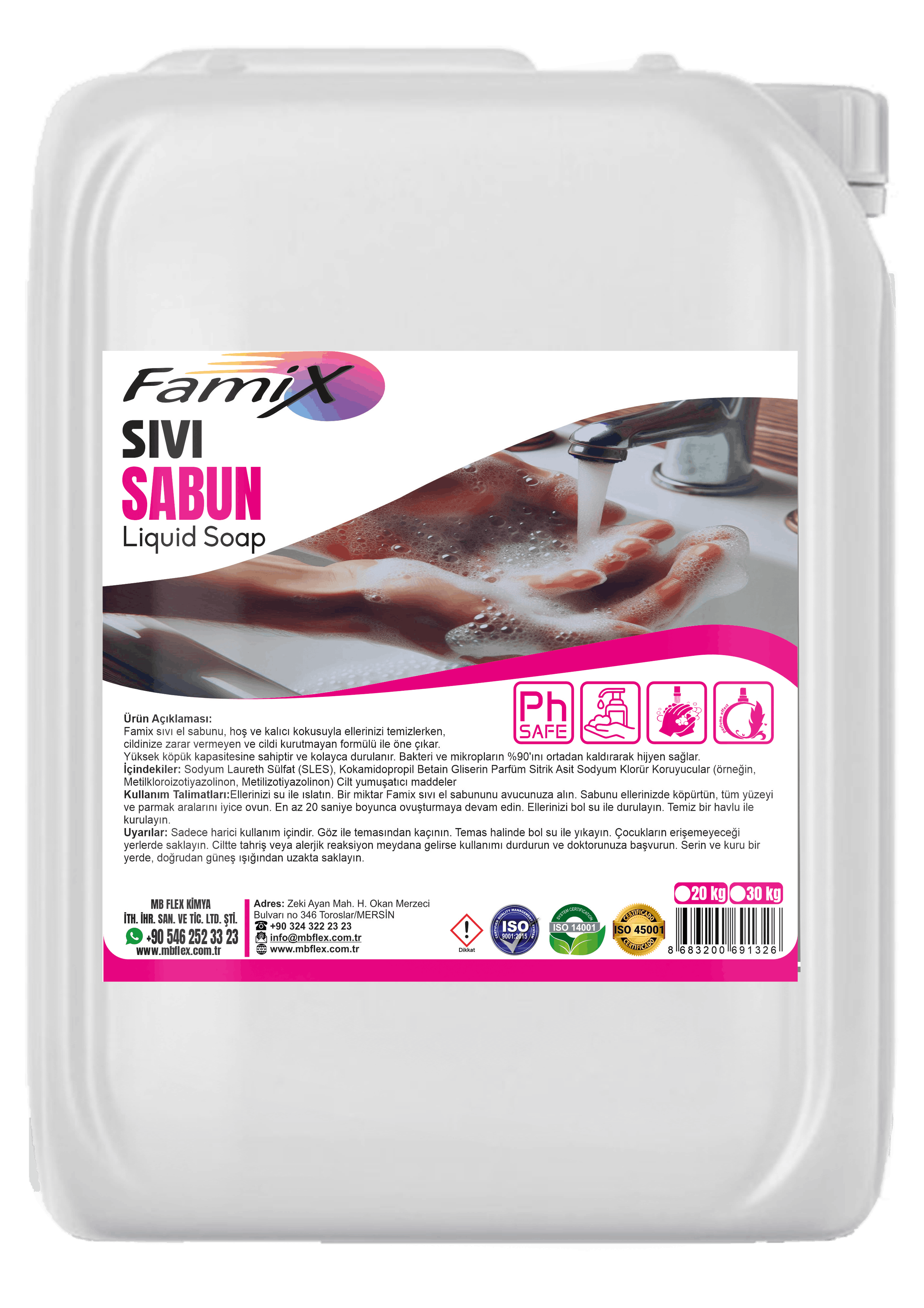 Famix Sıvı Sabun 20 KG