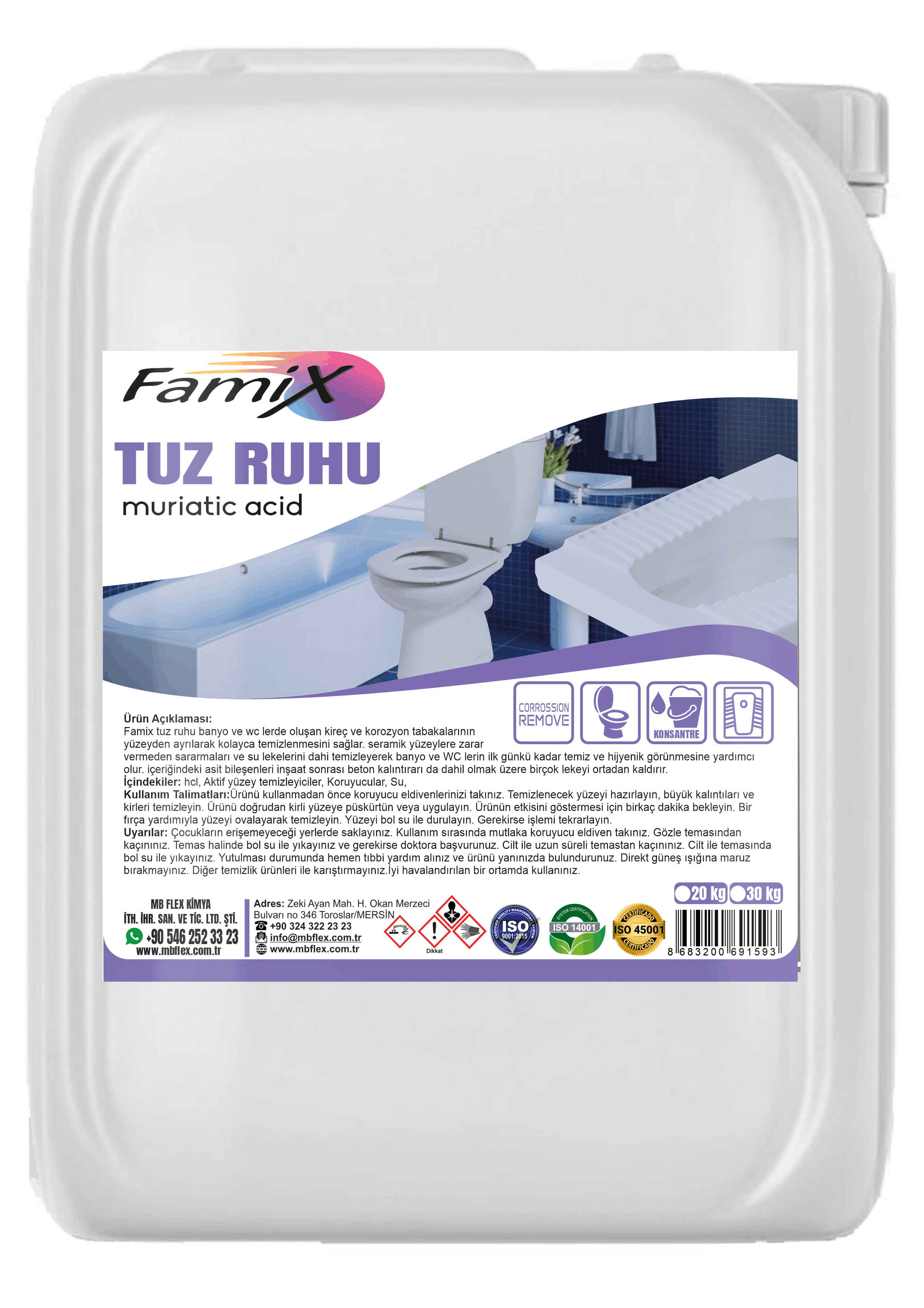 Famix Tuz Ruhu 20 KG