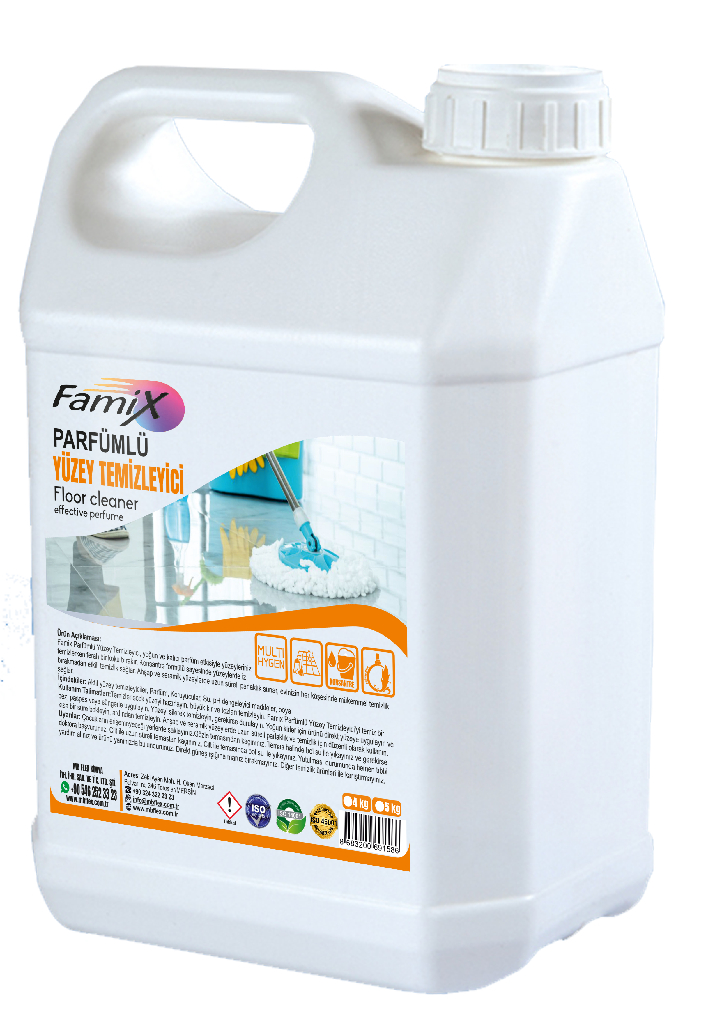 Famix Parfümlü Yüzey Temizleyici 5 kg